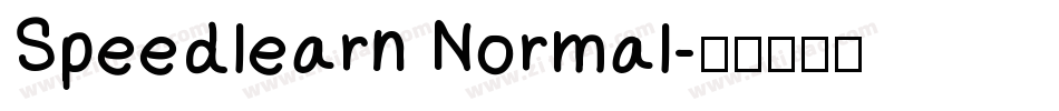 Speedlearn Normal字体转换